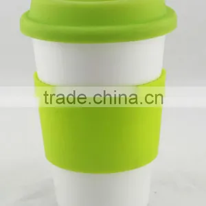 Custom Design Carry On Coffee Ceramic Coffee Mug With Silicone Lid thumbnail-1