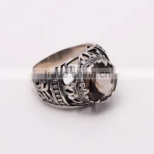 SMOKY RING ,925 Sterling Silver Jewelry Wholesale,WHOLESALE SILVER JEWELRY,SILVER EXPORTER,SILVER JEWELRY FROM INDIA thumbnail-2