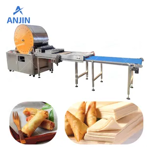 Automatic Spring Roll Sheet Making Machine Samosa Sheets Production Line AJ-5029 thumbnail-1