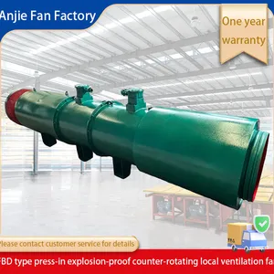 FBDNo5.6/2x11kw Mining Fan Axial Fan Local Ventilation Fan Lower Noise thumbnail-1