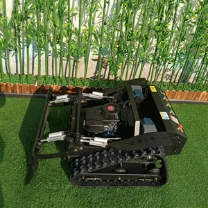 Brushless Motor Remote Mowing Tank (VTLM600) Remotely Controlled Four Wheel Drive Weed Reaper China Manufacturer, Factory Direct Sales Wireless Lawn Mower Trimmer thumbnail-3