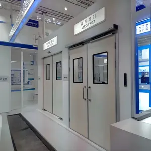 Hospital Hermetic Stainless Steel Door Double Automatic Swinging Doors for Operation Rooms thumbnail-2