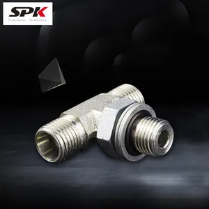 Stainless Steel - High-Pressure Hydraulic Tubing Compression Fitting Universal Union (ACGC), Swivel Joint, Hydraulic Tee Pipe Fitting thumbnail-1