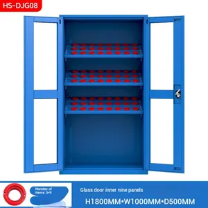 Professional Tool Cabinet With Lockable Glass Doors 4 Adjustable Shelves BT50 Model H1800×W1000×D500mm Industrial Grade thumbnail-2