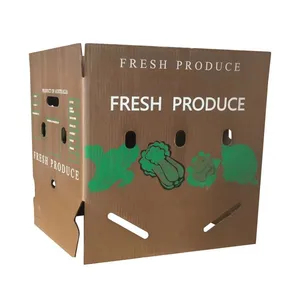 Food Grade Waxed Portable Corrugated Box Custom Shape Waterproof Corrugated Box thumbnail-1