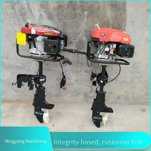 Iron Boat With Gear Outboard Motor, 8-horsepower Electric Start Outboard Motor, Gasoline High-horsepower Outboard Engine thumbnail-2
