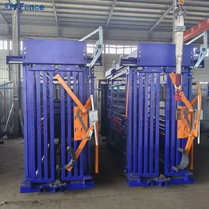 High Quality Factory Price Sales Automatic Hydraulic Cattle Crush Remote Control Switch Control Hydraulic Squeeze Cattle Crush thumbnail-3