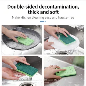 Factory Customize Kitchen Clean Sponge Pad Sustainable Cellulose Cleaning Sponge thumbnail-3