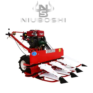 Easy Operation Hand Push Self Propelled Grain Harvester Mini Reaper With High Quality for Farmland Harvest thumbnail-5