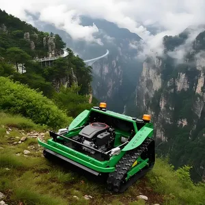 VTLM800 Multi-functional Crawler Lawn Mower Smart Remote Control 360-degree Rotating Weeder Garden Gasoline Lawn Mower thumbnail-1