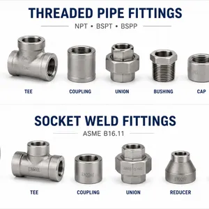 Socket Welded Fittings Manufacturer | Forged Steel Socket Weld Pipe Fittings | SHAANXI GOLD-STONE thumbnail-1