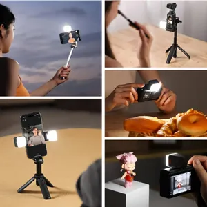 Magnetic Mini Cube Light LED Video Light Action Camera Accessories for DJI Osmo Pocket With Detachable Soft Diffuser thumbnail-2