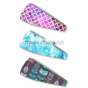Wholesale Plain Cheap Tube Headwear Hair Elastic Sports Yoga Custom Printed Elastic Headband thumbnail-1