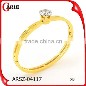 American Diamond Bangle From India Stainless Steel 18k Bangle thumbnail-1