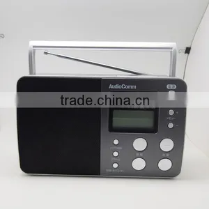 Home Radio Style Radio Built-In Speaker Clock Function Radio Station Equipment for Sale thumbnail-2