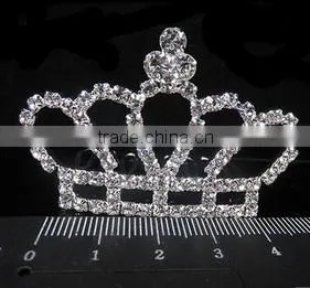 Wholesale Small Princess Crown Hairband Wedding Bridal Tiaras and Crowns thumbnail-4