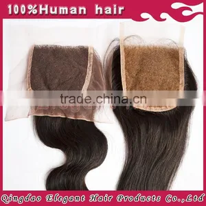 Factory Hot Selling Natural Colour Unprocessed Brazilian Hair Pieces,14"/12" Closure thumbnail-4