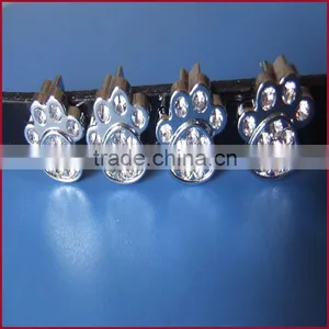 DIY Pet Paw Print Jewelry Metal Diamond Footprints Jewelry Cat and Dog Paw Print Jewelry thumbnail-2