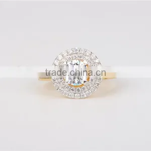 Luxury Flower Shap Diamond 925 Silver Ring for Women 10 Years Experience Wholesale thumbnail-3