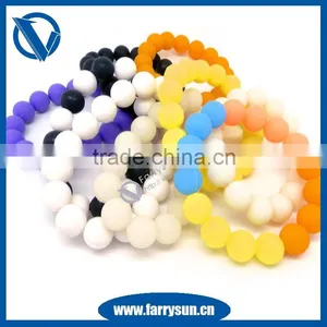 FDA Approved Silicone Bead Bracelet / Silicone Bracelet / Custom Bracelet thumbnail-1