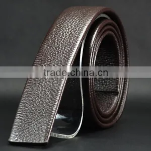 Fashion Cowhide Waistband Men's Automatic Buckle Full Grain Leather Belt thumbnail-6