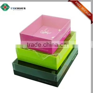 Custom Luxury Silver Logo Cardboard Paper Chocolate Box With Clear Lid thumbnail-6