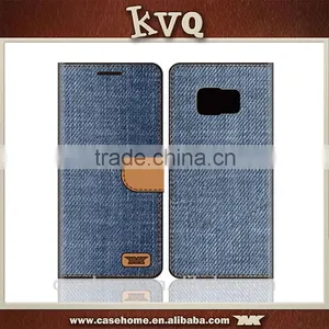 Shenzhen KVQ Factory Exclusive Design Luxury Jeans Wallet Case for Sony M5 Ultra thumbnail-1