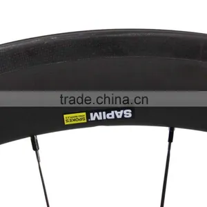 2016 New Carbon Road Bike Wheels 56mm U Shape Clincher Tubeless Ready 25mm Width Road Wheels China thumbnail-2