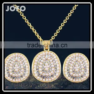 Hot Sale In US Diamante Necklace/Earrings Sets Wholesale Cheap For Wedding For Party thumbnail-1