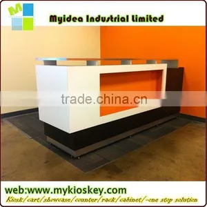 2015 Dowtop Hotsale LED White Beauty Salon Reception Counter Design Night Club Bar Counter Design thumbnail-1
