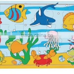 2014 Popular Child Toys Silk Screen Printing 21 Pcs Car Bus Plane Boat Design Custom Jigsaw Puzzle thumbnail-4