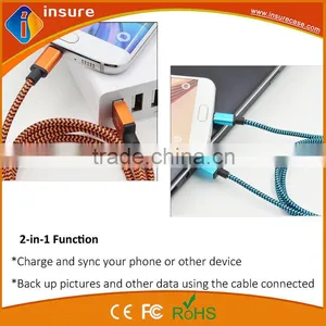 1M Colorful Braided Cheap Usb Cable With Good Quality thumbnail-5