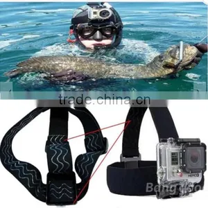 Non-Slip Elastic Head Strap Headband Mount For Gopro HD Hero 1/2/3/3 Plus Xiaomi Yi SJ4000 SJ5000 SJcam thumbnail-1
