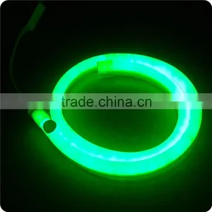 15*25mm 220V 50meters Green Neon Flex Rope Light thumbnail-1