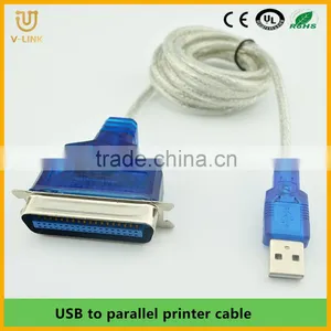 High Quality Male Usb to Male Parallel Printer Cable 25pin With Nickel Plated Connector thumbnail-1