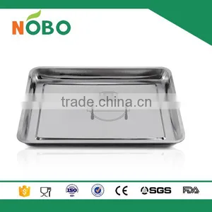 Nobo 4.8cm High Rectangle Stainless Steel Cheap Bluk Dinner Plates thumbnail-5