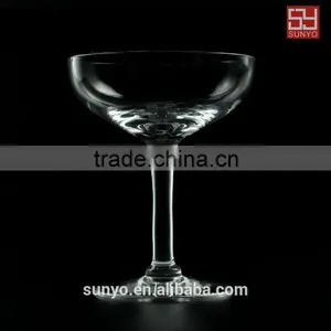 Lead Free Handmade Clear Martini Glass Vase thumbnail-3