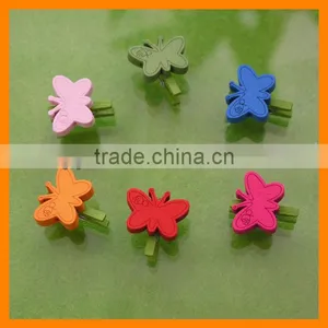 25mm Wooden Butterfly Clip Decoration thumbnail-4