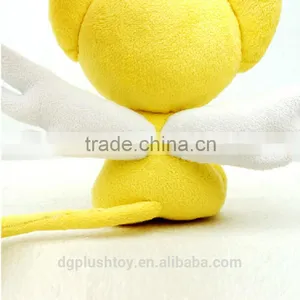 Yellow Cartoon Pludh Toy With Angel's Wings thumbnail-3