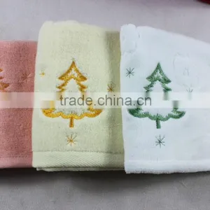 Cotton Christmas Machine Embroidery Design Fancy Hand Towels thumbnail-4
