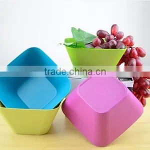 Bamboo Fiber Salad Square Bowl thumbnail-3