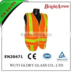 ENISO 20471 Standard Cheap Reflective Pink Bicycle Safety Vest thumbnail-1