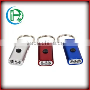 2015 New Sales Promotion Aluminum 3 LED Souvenir Led Flashlights Keychain thumbnail-1