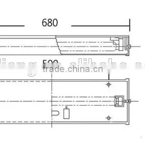 Marine Fluorescent Led 2 Feet 12V Led Wall Mounted Surface Ceiling Light thumbnail-2