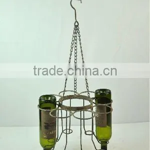 120161MO Eight Bottles Metal Hanging Wine Rack Wine Holder thumbnail-1