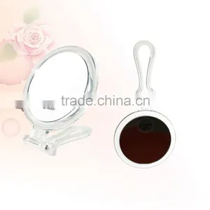 Make up Mirror Folding Hand Mirror Plastic Portable Travel Mirror thumbnail-1