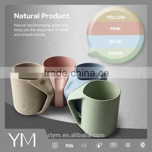 Eco-friendly Wheat Straw Plastic Mug Cup Coffee Mug From China Quality Choice thumbnail-1