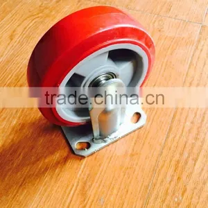 6" 150mm Solid Swivel Rubber Wheels for Trash Bins thumbnail-1
