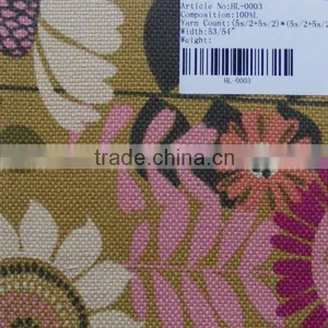 100% Linen Printed Sofa Fabric thumbnail-3