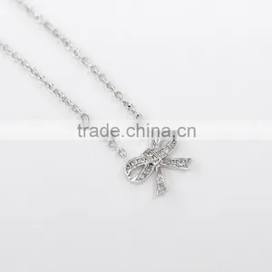 2016 Fashion Butterfly Design Crystal Necklace thumbnail-6